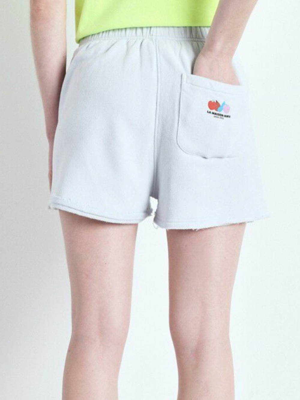 american vintage light gray sweat shorts